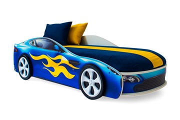 Кровать-машина в детскую Бондимобиль синий в Туле