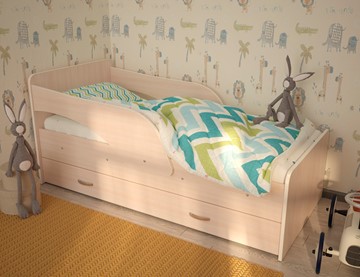 Детская кровать с ящиками Максимка, цвет Млечный дуб в Туле