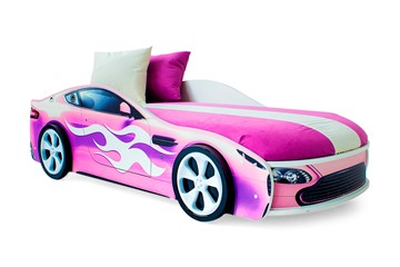 Кровать-машина детская Бондимобиль розовый в Туле