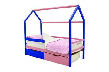 Кровать-домик детская Svogen синий-лаванда в Туле
