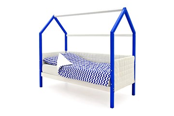 Кровать-домик в детскую «Svogen сине-белый» мягкая в Туле