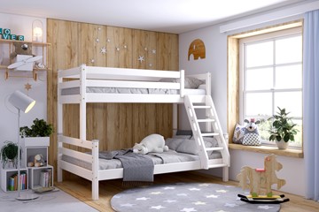 Двухэтажная детская кровать Мебельград Адель, Белый в Туле