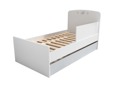 1-спальная детская кровать с ящиком и ограничителем НМ 041.07 «Лилу/Слоники» в Туле