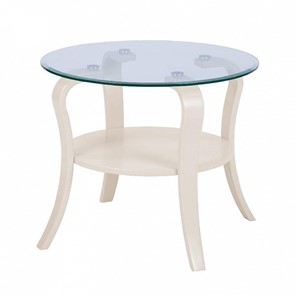 Стеклянный столик Аннет с каркасом цвета Бежевый в Туле