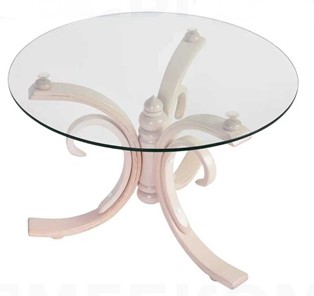 Стеклянный столик СЖ 5 беленый дуб/стекло в Туле