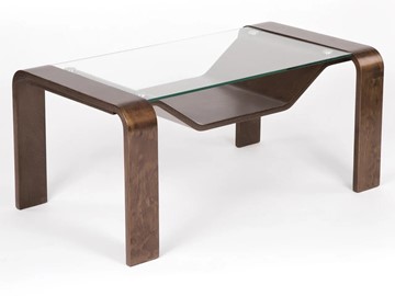 Стеклянный столик Мебелик Гурон 1 (орех) в Туле