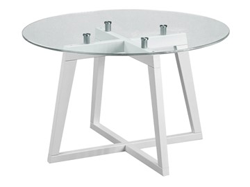 Стеклянный столик Мебелик Рилле-445 (белый) в Туле