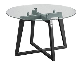 Стеклянный столик в гостиную Рилле-445 (серый графит) в Туле