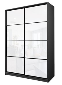 Шкаф 2-х дверный MAX МШ-25-6-18-22, Профиль Черный/Цвет Графит/Oracal Белый в Туле