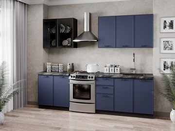 Кухонный гарнитур 2600 Индиго, Черный/Темно-синий в Туле