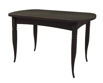 Обеденный овальный стол Ялта с резными опорами Венге/Ясень Анкор темный в Туле
