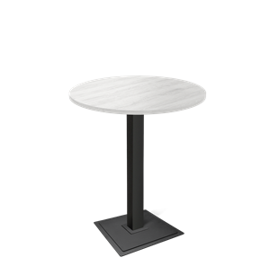 Круглый стол на кухню SHT-TU5-BS1/H110 / SHT-TT 80 ЛДСП (сосна касцина/черный) в Туле
