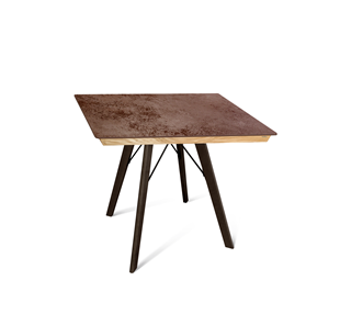 Керамический кухонный стол SHT-TU9/ТT8 60/60 (венге/прозрачный лак/коричневая сепия) в Туле