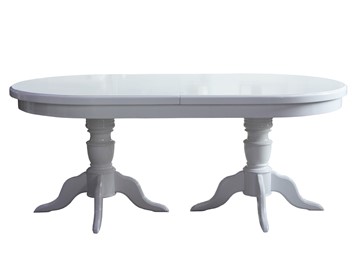 Овальный обеденный стол 3,0(3,5)х1,1 на двух тумбах, (стандартная покраска) в Туле