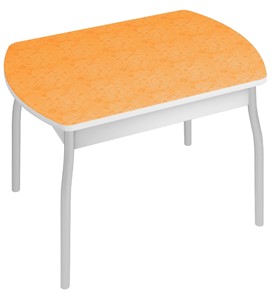 Стол на кухню Орфей-6, Оранжевые цветы в Туле