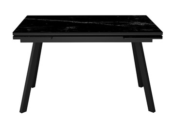 Раскладной стол DikLine SKA125 Керамика Черный мрамор/подстолье черное/опоры черные (2 уп.) в Туле
