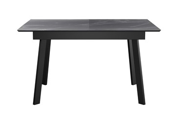 Стол обеденный раскладной DikLine SKH125 Керамика Серый мрамор/подстолье черное/опоры черные (2 уп.) в Туле