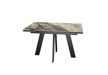 Раскладной стол DikLine SKM120 Керамика Amadeus/подстолье черное/опоры черные в Туле