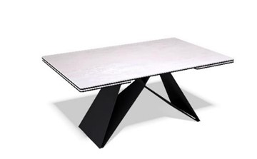Керамический кухонный стол KB1400, черный/керамика белая в Туле