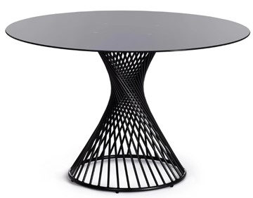 Стол из стекла BERTOIA (mod. GT21) металл/стекло, Black (черный) арт.20595 в Туле