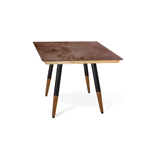 Керамический обеденный стол SHT-TU12 (4 шт.)/ТT8 60/60 (черный/темный орех/прозрачный лак/коричневая сепия) в Туле