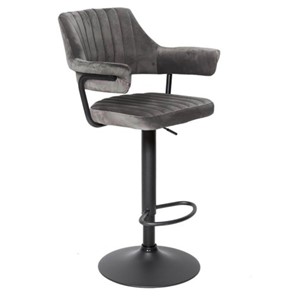 Барный стул КАНТРИ WX-2917 вельвет серый в Туле