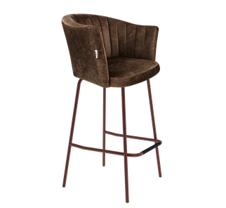 Барный стул SHT-ST42-1 / SHT-S29P (кофейный трюфель/медный металлик) в Туле