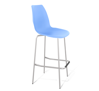 Барный стул SHT-ST29/S29 (голубой pan 278/хром лак) в Туле