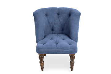 Кресло Brendoss Бриджит синий ножки коричневые в Туле