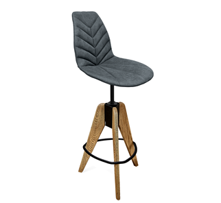 Барный стул SHT-ST29-C4/S92 (графит/брашированный коричневый/черный муар) в Туле
