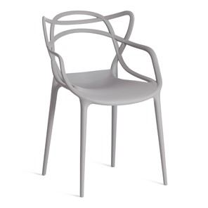 Обеденный стул Cat Chair (mod.028) пластик, 54,5*56*84 серый, арт.13276 в Туле
