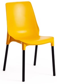 Кухонный стул GENIUS (mod 75) 46x56x84 желтый/черные ножки арт.15281 в Туле