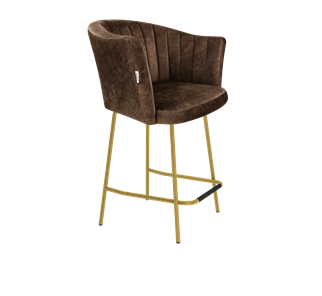 Полубарный стул SHT-ST42-1 / SHT-S29P-1 (кофейный трюфель/золото) в Туле