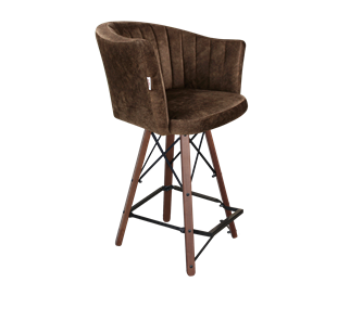 Полубарный стул SHT-ST42-1 / SHT-S80-1 (кофейный трюфель/темный орех/черный) в Туле