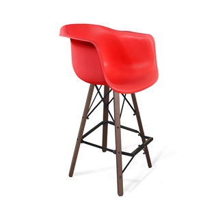 Барный стул SHT-ST31/S80 (красный/темный орех/черный) в Туле