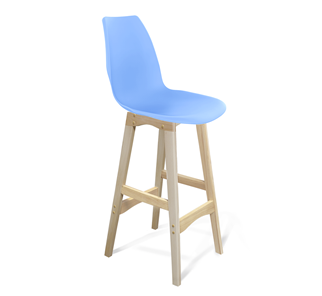 Барный стул SHT-ST29/S65 (голубой pan 278/прозрачный лак) в Туле
