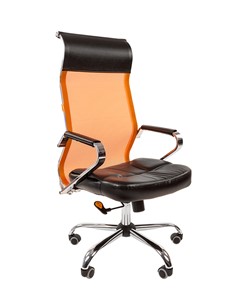 Компьютерное кресло CHAIRMAN 700 сетка, цвет оранжевый в Туле