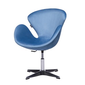 Кресло офисное Беннет-2, Микровелюр голубой в Туле