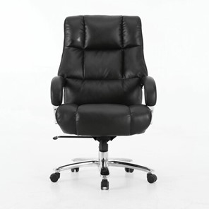Кресло Brabix Premium Bomer HD-007 (рециклированная кожа, хром, черное) 531939 в Туле