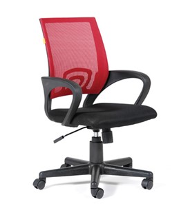 Кресло компьютерное CHAIRMAN 696 black Сетчатый акрил DW69 красный в Туле