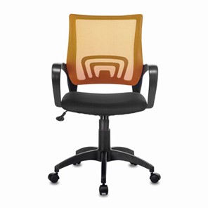 Кресло офисное Brabix Fly MG-396 (с подлокотниками, сетка, оранжевое/черное) 532084 в Туле