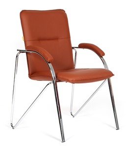Офисное кресло CHAIRMAN 850 Экокожа Terra 111 коричневая в Туле