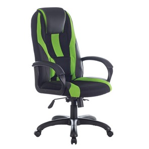 Компьютерное кресло Brabix Premium Rapid GM-102 (экокожа/ткань, черное/зеленое) 532419 в Туле