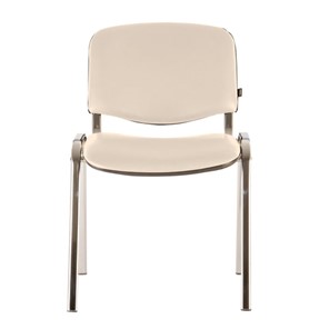 Офисный стул Brabix Iso CF-001 (хромированный каркас, кожзам бежевый) 531425 в Туле