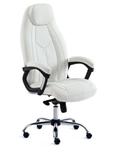 Офисное кресло BOSS Lux, кож/зам, белый, арт.15307 в Туле