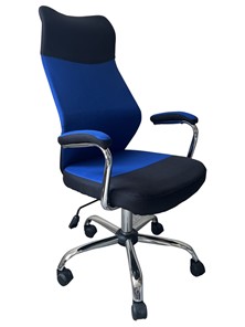 Кресло компьютерное C168 черный/синий в Туле