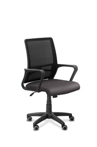 Офисное кресло для сотрудника Акцент, сетка YM/ткань Bahama / черная/серая в Туле