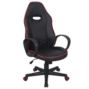 Офисное кресло BRABIX "Flame GM-004", экокожа, черное/красное, 532499 в Туле