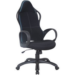 Кресло офисное Brabix Premium Force EX-516 (ткань, черное/вставки синие) 531572 в Туле