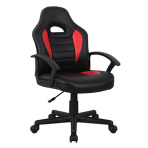 Кресло компьютерное BRABIX "Spark GM-201", экокожа, черное/красное, 532503 в Туле